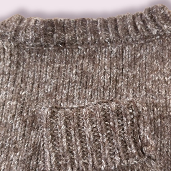 Zara Twisted Knit V Neck Sweater Wool - Picture 8 of 10